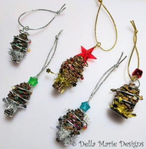 Miniature Pinecone Tree Decorations